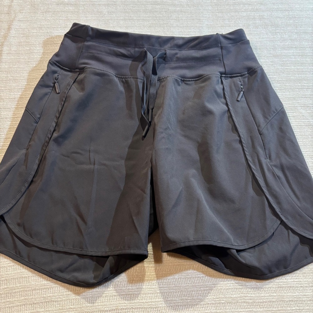 Williit Womens Active Shorts Dark Gray Athletic Hiking Pockets Drawstring XS